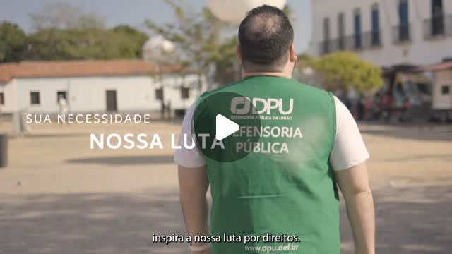 Agente da Defensoria Pública da União em ação institucional