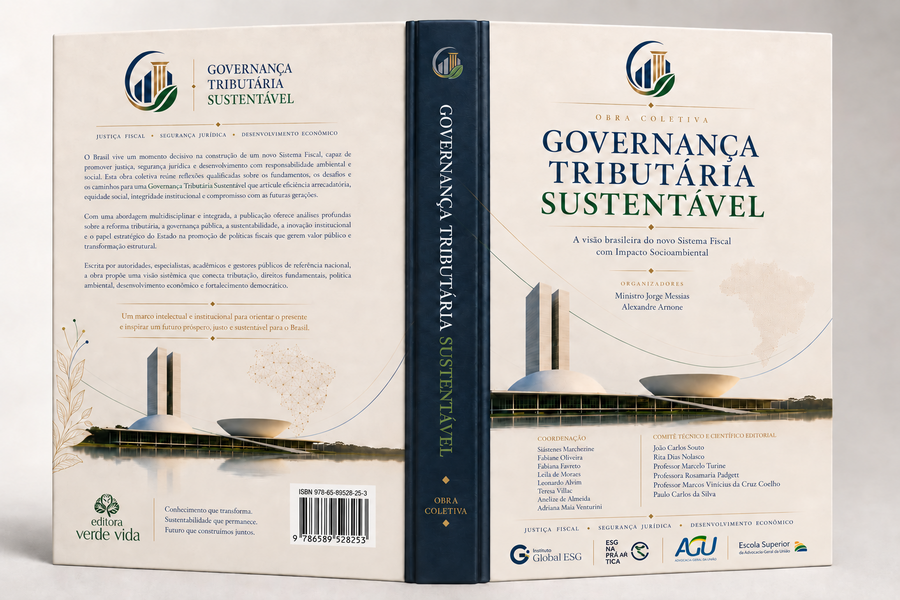 Capa atualizada da obra Governança Tributária Sustentável, com comitê editorial consolidado