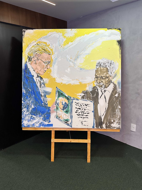 Obra Prêmio Nobel da Paz Annan, de Thiago Silva