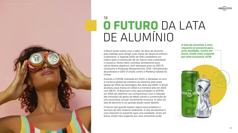 Página final do Relatório Setorial ESG Abralatas