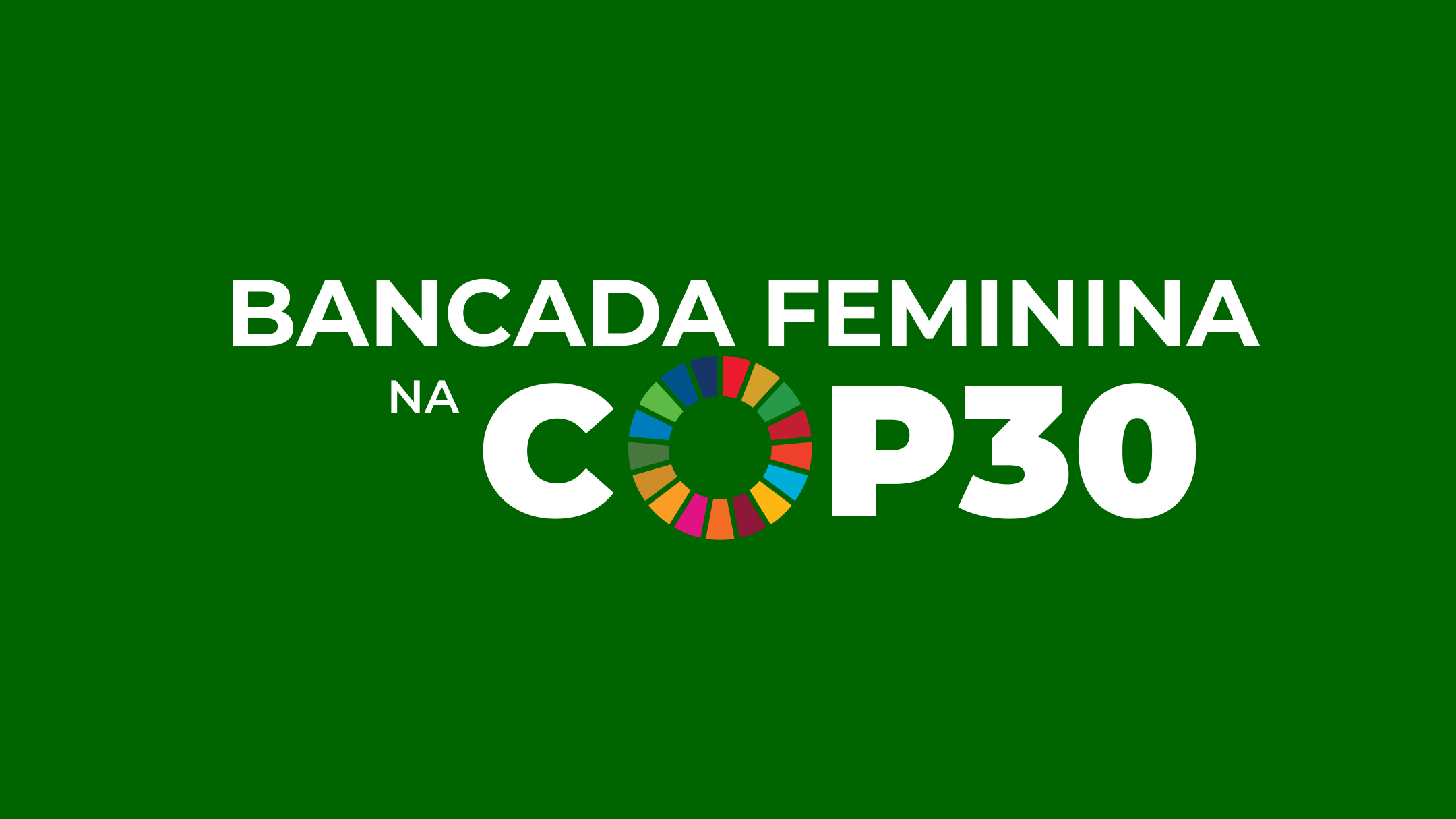 Capa original da apresentação Bancada Feminina na COP30