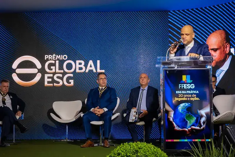 Anúncio do Prêmio Global ESG de Jornalismo durante a celebração dos 20 anos do ESG, em Brasília